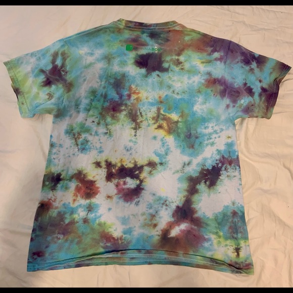 Custom tie-dye Cannabox “High man” t-shirt size M - Picture 3 of 3